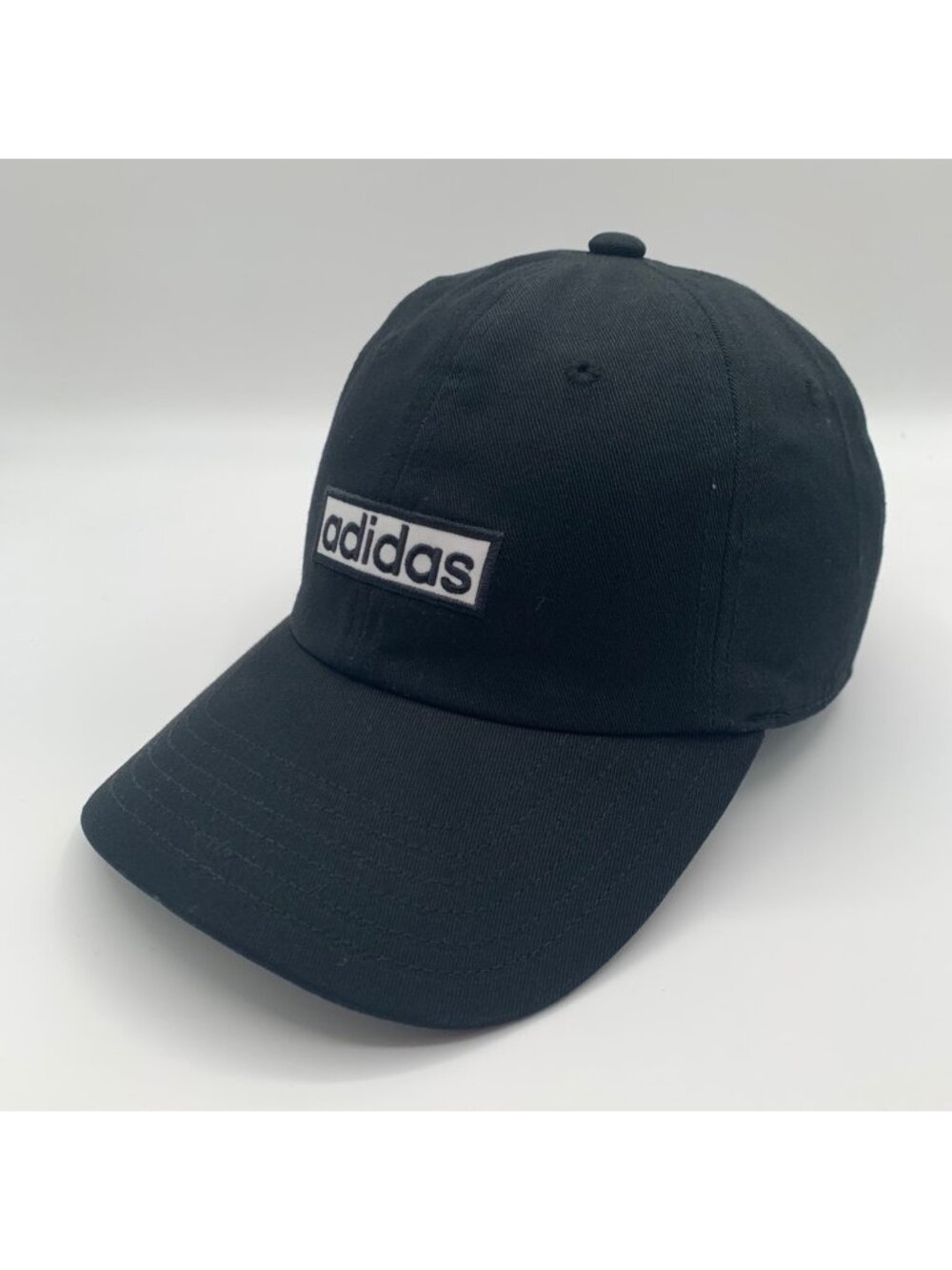 Adidas Unisex Black Relaxed Fit Strapback Adjustable Hat